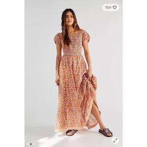 NWT FREE PEOPLE Ultraviolet Floral Dress